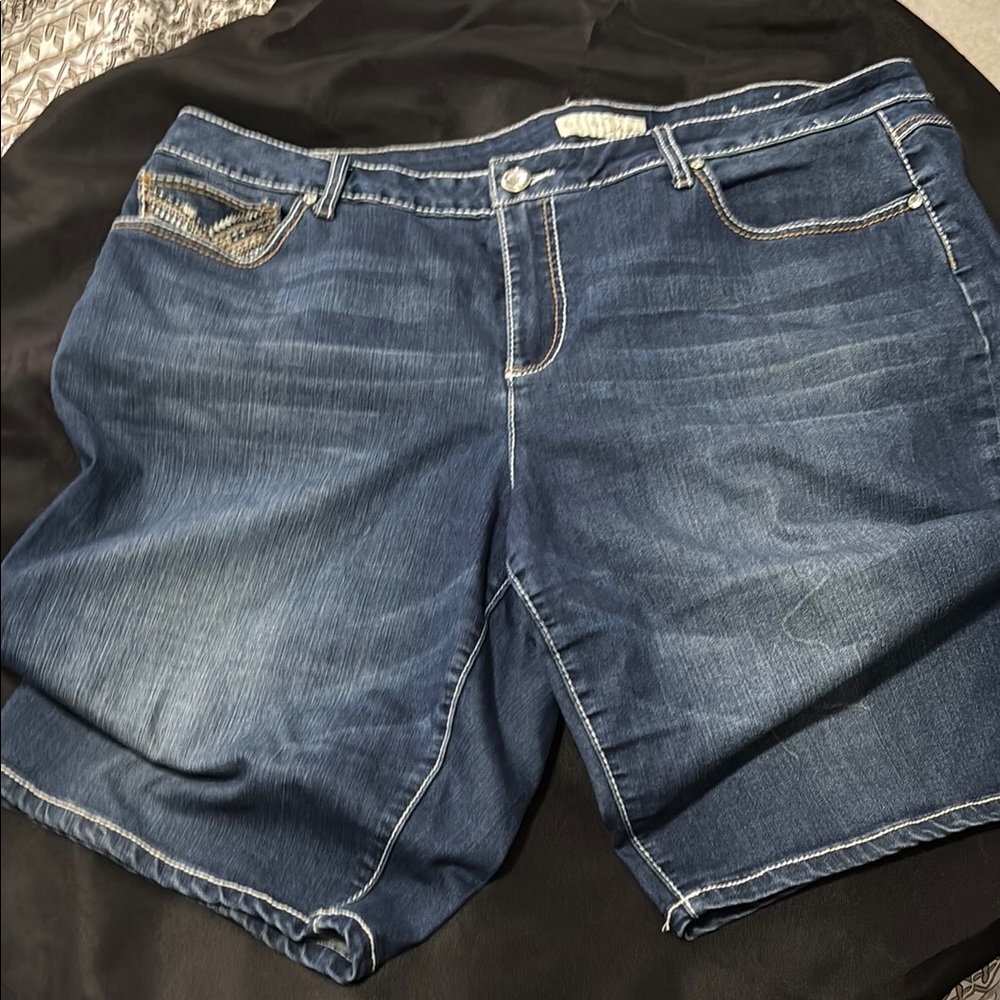 Blue Denim Shorts